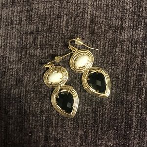 Kendra Scott black and white earrings